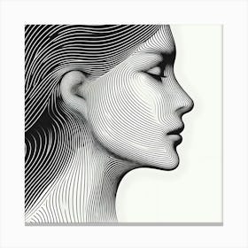 Woman's Face 3 Canvas Print