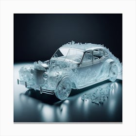 Car Made Of Glass Canvas Print