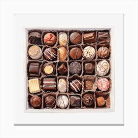 Chocolates In A Box 8 Canvas Print