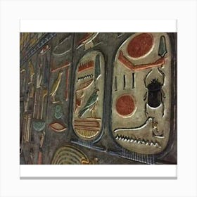 Egyptian Hieroglyphs 4 Canvas Print