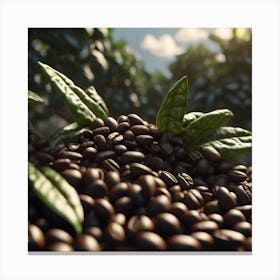 Coffee Beans 127 Canvas Print