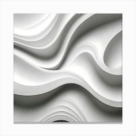 Abstract White Paper Texture Canvas Print