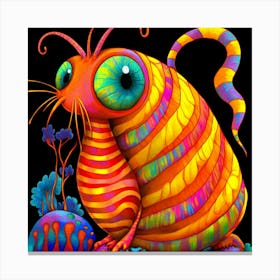 The Psychedelic Snail Canvas Print