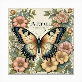 Butterfly Nature Art Wings Of Grace (2) Canvas Print