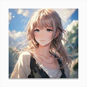 Firefly Serene Anime Girl With Stoic Expression 19519 (2) Canvas Print