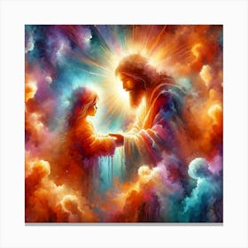 Jesus And The Child Canvas Print