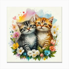 Cute Kittens 1 Canvas Print