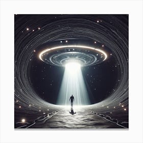 Alien Spaceship 4 Canvas Print