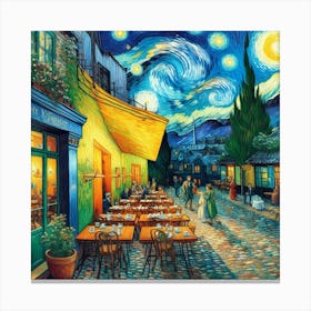 Van Gogh Painted A Cafe Terrace At The Edge Of The Universe (4) Canvas Print
