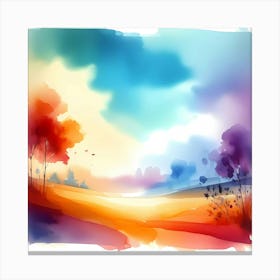 Watercolor Landscape 24 Canvas Print