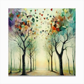 Colorful Trees 14 Canvas Print