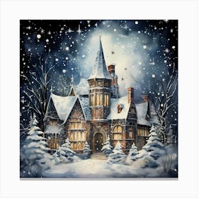 Yuletide Quilted Brush Ballet 1 Canvas Print
