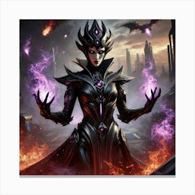 A Dark And Dramatic Sci Fi Scene Featuring Queen S Canvas Print