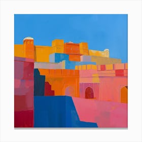 Abstract Travel Collection Jaipur India 4 Canvas Print