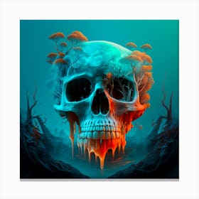 Underwater Skull Canvas Print