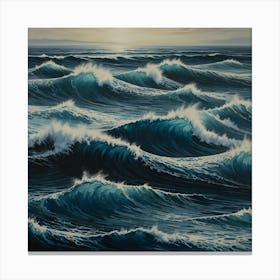 Waves Of The Ocean Canvas Print