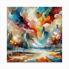 Abstract painting art decoration 9 Canvas Print