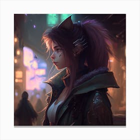 Dragonextinction Dragonextinction 4k Cyberpunk Anime Foxgirl De C3cf77d2 6c6f 442e 98df 01227af9fbe9 Canvas Print