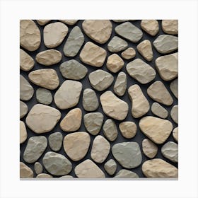 Stone Wall 60 Canvas Print