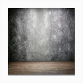 Empty Room With Concrete Wall 3 Canvas Print