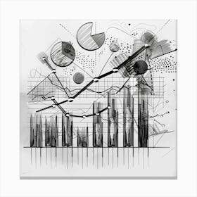 Graphs And Charts 2 Canvas Print