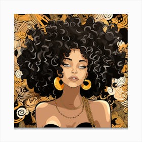 Afro Girl 13 Canvas Print