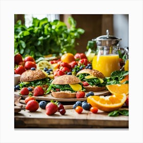 A healthy breakfast 1 Canvas Print