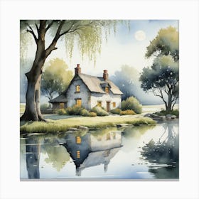 Country house scene 1 Canvas Print