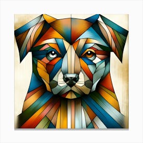 Geometric Dog 2 Canvas Print