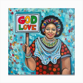 God Love 1 Canvas Print