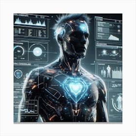 Futuristic Man 96 Canvas Print