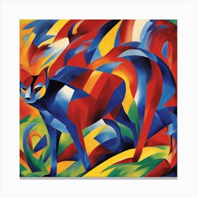 Franz Marc inspired painting Canvas Print