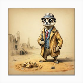 Meerkat 29 Canvas Print