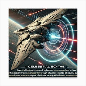 Celestial Scythe Precision Striker Canvas Print