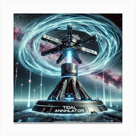 A High Tech, Sci Fi Scene Depicting The Tidal Anni Canvas Print