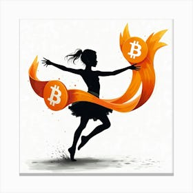 Bitcoin Dancer 1 Canvas Print