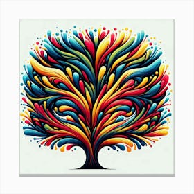 Colorful Tree Canvas Print