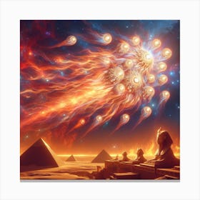 Egyptian Pyramids Canvas Print