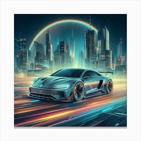 Futuristic Car 210 Canvas Print