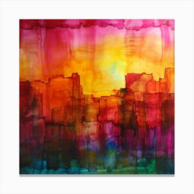 Sunset City 1 Canvas Print