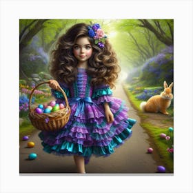 Easter Girl 5 Canvas Print