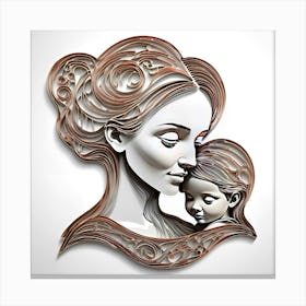 Mother And Child Canvas Print