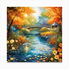 Riverside Euphony: A Brush Ballet of Impressionism Canvas Print