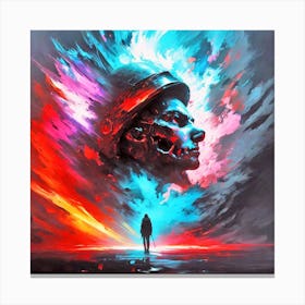 Futuristic Man Canvas Print