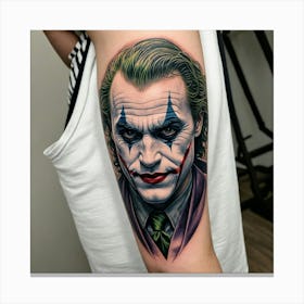 Joker Tattoo 6 Canvas Print