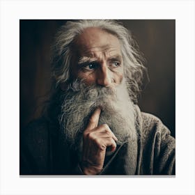 Old Man With Beard Canvas Print