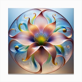 Glass Flower 2 Canvas Print