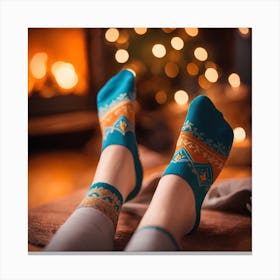 Christmas Socks Canvas Print