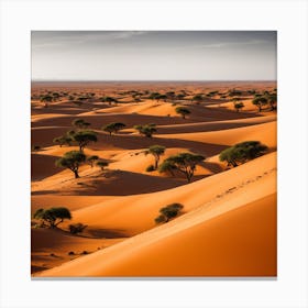 Sahara With Trees Canvas Print