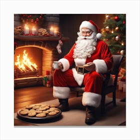 Christmas Santa 34 Canvas Print